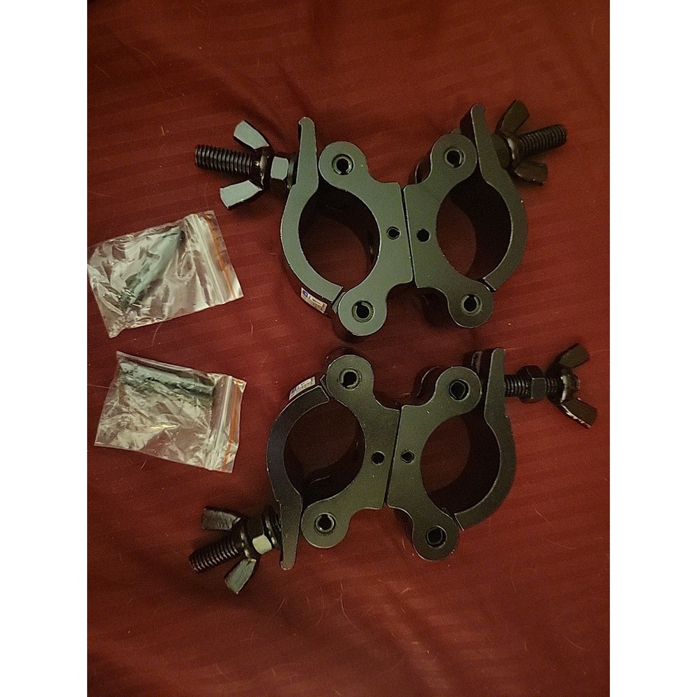 2 Sarknoah.Black Aluminum Pro Swivel Dual‎ Coupler Clamp.Fits 2″ Tube 1100LB Loa